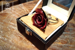 LokaLeather-Leather Rose Bangle