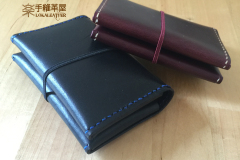 Name Card Holder-Black&Wine 1